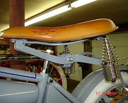 Nickel plated springs and repainted (grey) seat frame makes for a better appearance.